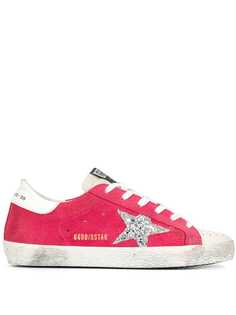 Golden Goose кроссовки Superstar с заплаткой в форме звезды и блестками