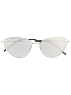 Saint Laurent Eyewear солнцезащитные очки в овальной оправе