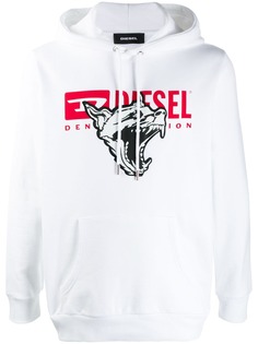 Diesel logo print hoodie