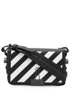 Off-White сумка через плечо Binder Clip в полоску
