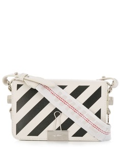 Off-White сумка через плечо Binder Clip с диагональными полосками
