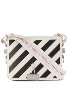 Off-White сумка через плечо Binder Clip в полоску