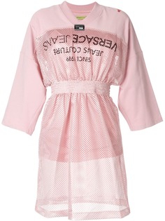 Versace Jeans sporty mesh-panel dress