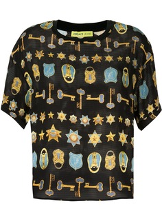 Versace Jeans padlock and key print T-shirt