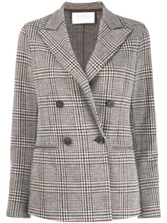 Harris Wharf London checked double-breasted blazer