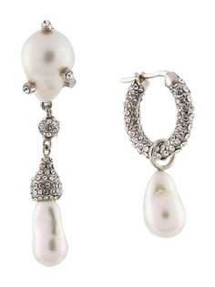 Givenchy Midnight Pearl asymmetrical earrings