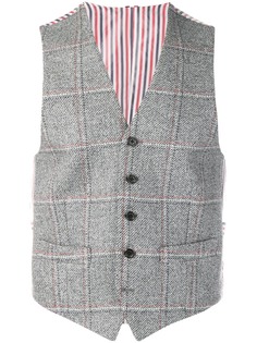 Thom Browne классические твидовые брюки в клетку Heavy Hunting