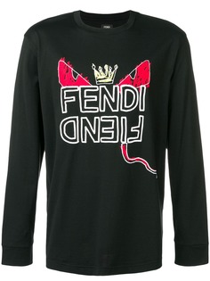 Fendi футболка с принтом Bag Bugs