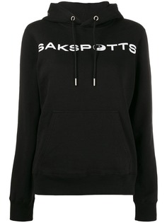 Saks Potts contrast logo hoodie