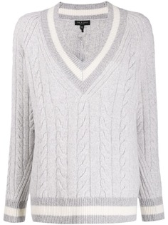 Rag & Bone cable knit varsity jumper
