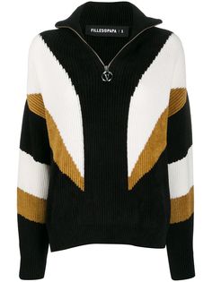 Filles A Papa zipped knitted jumper