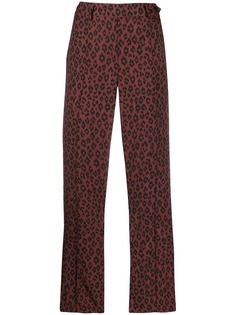 A.P.C. cropped leopard print trousers
