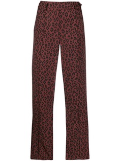 A.P.C. cropped leopard print trousers