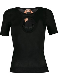 Nº21 cut-out detail knit top