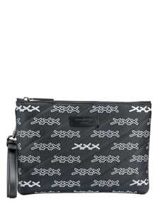 Ermenegildo Zegna xxx print clutch bag