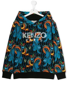 Kenzo Kids printed logo hoodie