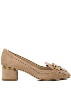 Tods туфли-лодочки с бахромой и логотипом Tod`S