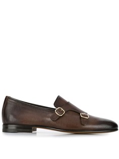 Santoni лоферы с ремешками
