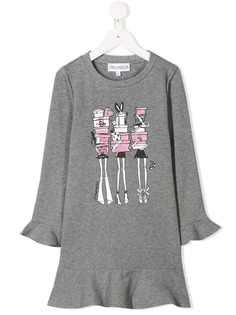 Simonetta printed jersey dress