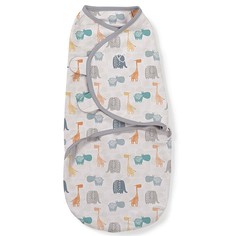 Конверт на липучке Swaddleme, размер L "Гламурные джунгли", цвет: серый Summer Infant