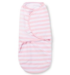 Конверт на липучке Swaddleme, размер S/M "Pink Stripe", цвет: розовый Summer Infant