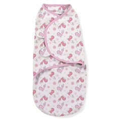 Конверт на липучке Swaddleme, размер S/M "Розовые птички", цвет: розовый Summer Infant