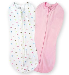 Конверт на молнии Swaddlepod, размер S "Bows" 2 шт Summer Infant