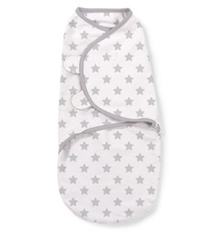 Конверт на липучке Swaddleme, размер S/M "Grey Stars", цвет: серый Summer Infant