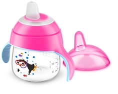 Чашка-непроливайка Philips Avent, от 6 мес., 200 мл, розовый