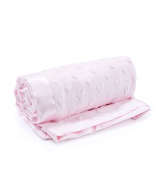 Одеяло велюровое с объемными сердечками, розовый Mothercare