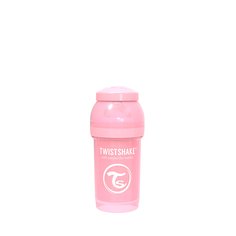 Бутылочка Twistshake антиколиковая для кормления, розовый