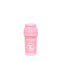Бутылочка Twistshake антиколиковая для кормления, розовый