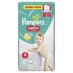 Трусики-подгузники PAMPERS Pants макси (9-15кг), 52 шт.