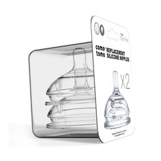Соски из силикона Comotomo Natural Nipple Packs 0-3 мес., 2 шт.