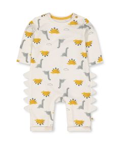 Комбинезон "Динозаврики", белый Mothercare