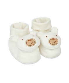 Пинетки-носочки "Мишка", кремовый Mothercare