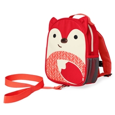 Рюкзак детский с поводком Skip Hop Zoo, Лиса, красный