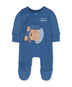 Комбинезон "Котенок" утепленный, синий Mothercare