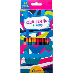 12 цветных двусторонних карандашей (24 цвета) KiddieArt Multicolor