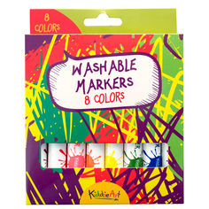 8 толстых смываемых фломастеров KiddieArt Multicolor