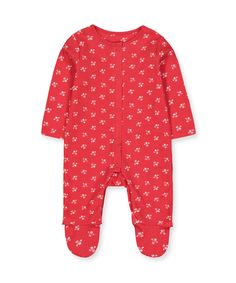 Комбинезон с цветочным рисунком, красный Mothercare