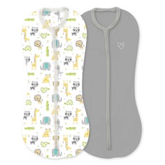 Конверт на молнии Swaddlepod, размер S "Safari Excursion" 2 шт Summer Infant