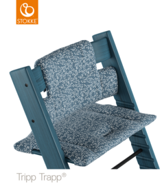 Подушка для стульчика Stokke Tripp Trapp Flower Garden OC, синий