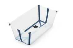Ванночка складная с термочувствительной пробкой Stokke Flexi Bath Transparent Blue, голубой