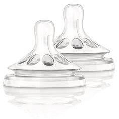 Cоски Philips Avent Natural, быстрый поток, от 6 мес., 2 шт.