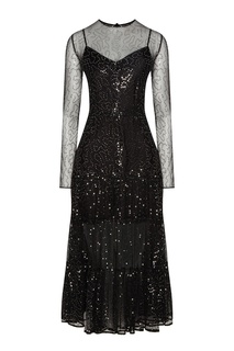 Черное платье с пайетками Like Yana
