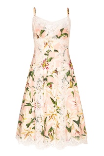 Платье на бретелях с кружевной отделкой Dolce & Gabbana