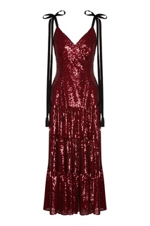 Красный сарафан с пайетками Yana Dress