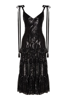 Черный сарафан с пайетками Yana Dress