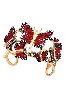 Золотой браслет с бабочками Roberto Bravo